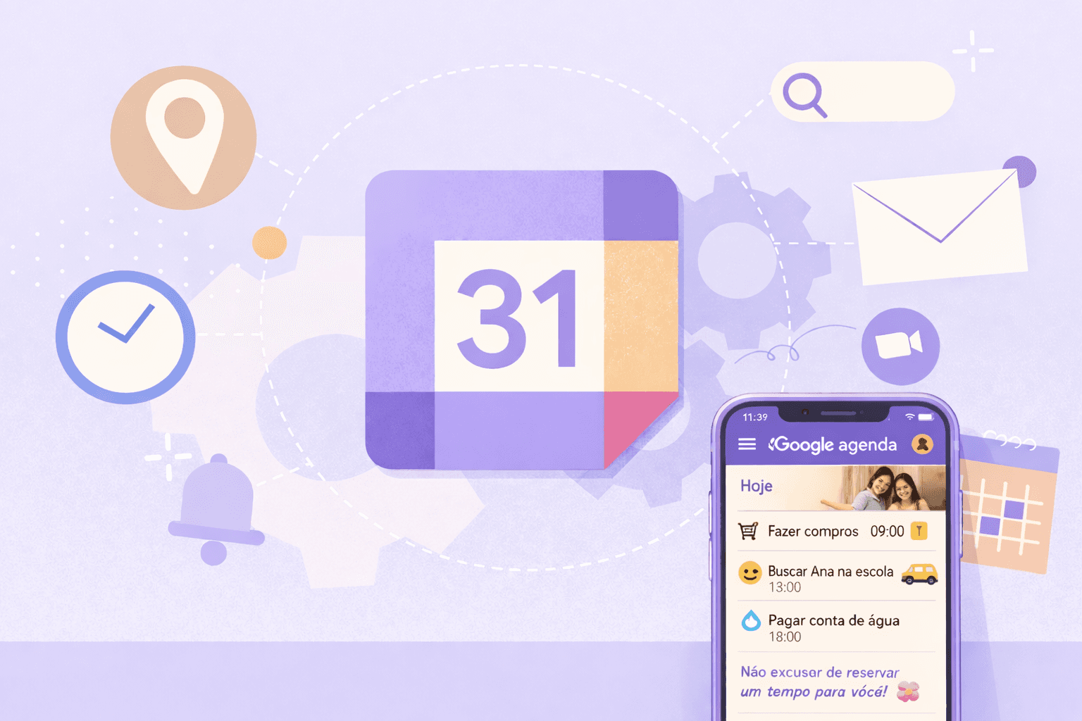 Lembretes diários via WhatsApp